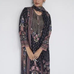 Elnaz Suit Set - Black 9 Elnaz Suit Set - Black -Abhinaya shop F23RS201 Black 4