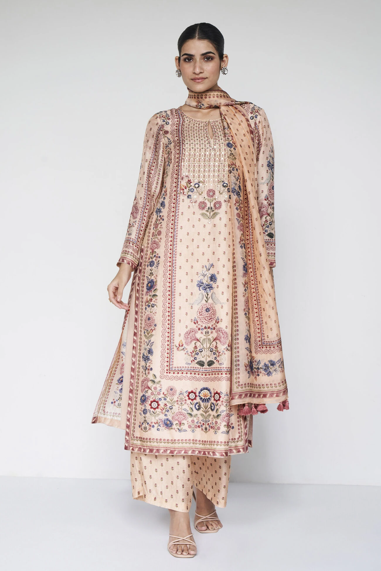 Elnaz Suit Set - Peach 1 Elnaz Suit Set - Peach