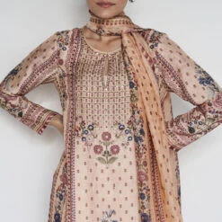 Elnaz Suit Set - Peach 9 Elnaz Suit Set - Peach -Abhinaya shop F23RS201 Peach 4