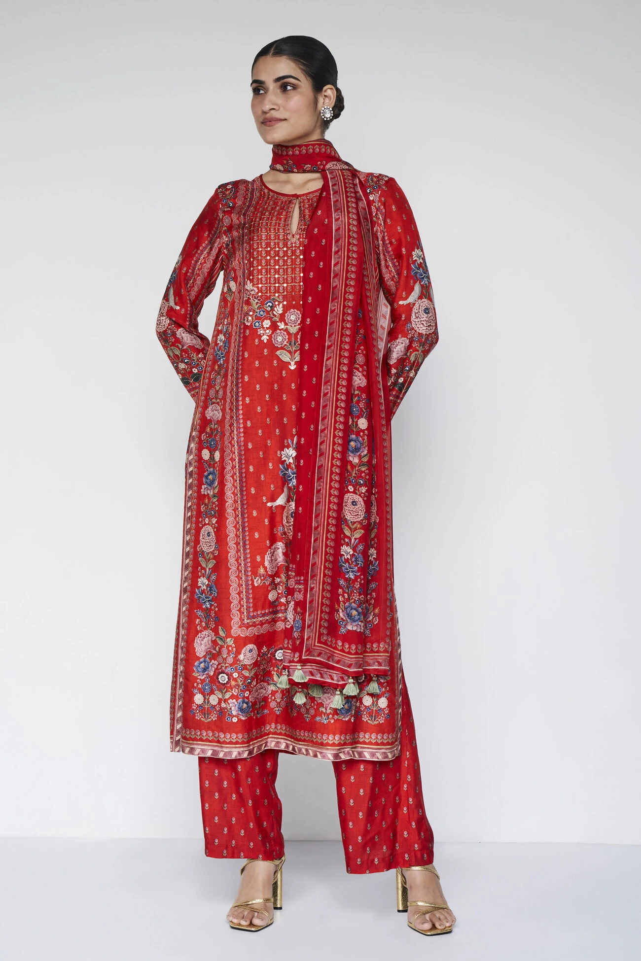 Elnaz Suit Set - Red 1 Elnaz Suit Set - Red