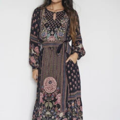 Isbah Tunic - Black 12 Isbah Tunic - Black -Abhinaya shop F23RS537 Black 5