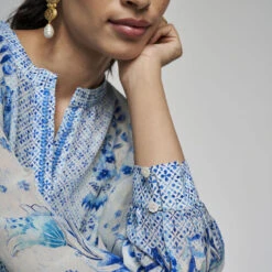 Mranal Kurta Set - White 13 Mranal Kurta Set - White -Abhinaya shop F23RS541 White 7