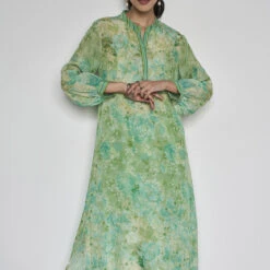 Harlow Kurta Set - Sage -Abhinaya shop F23RS542 Sage 4