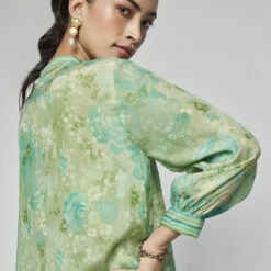 Harlow Kurta Set - Sage -Abhinaya shop F23RS542 Sage 5