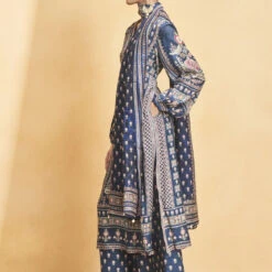 Mahdis Suit Set - Blue -Abhinaya shop F23RS544 Blue 3