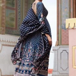 Naima Anarkali Set - Blue -Abhinaya shop F23RS547 Blue 3