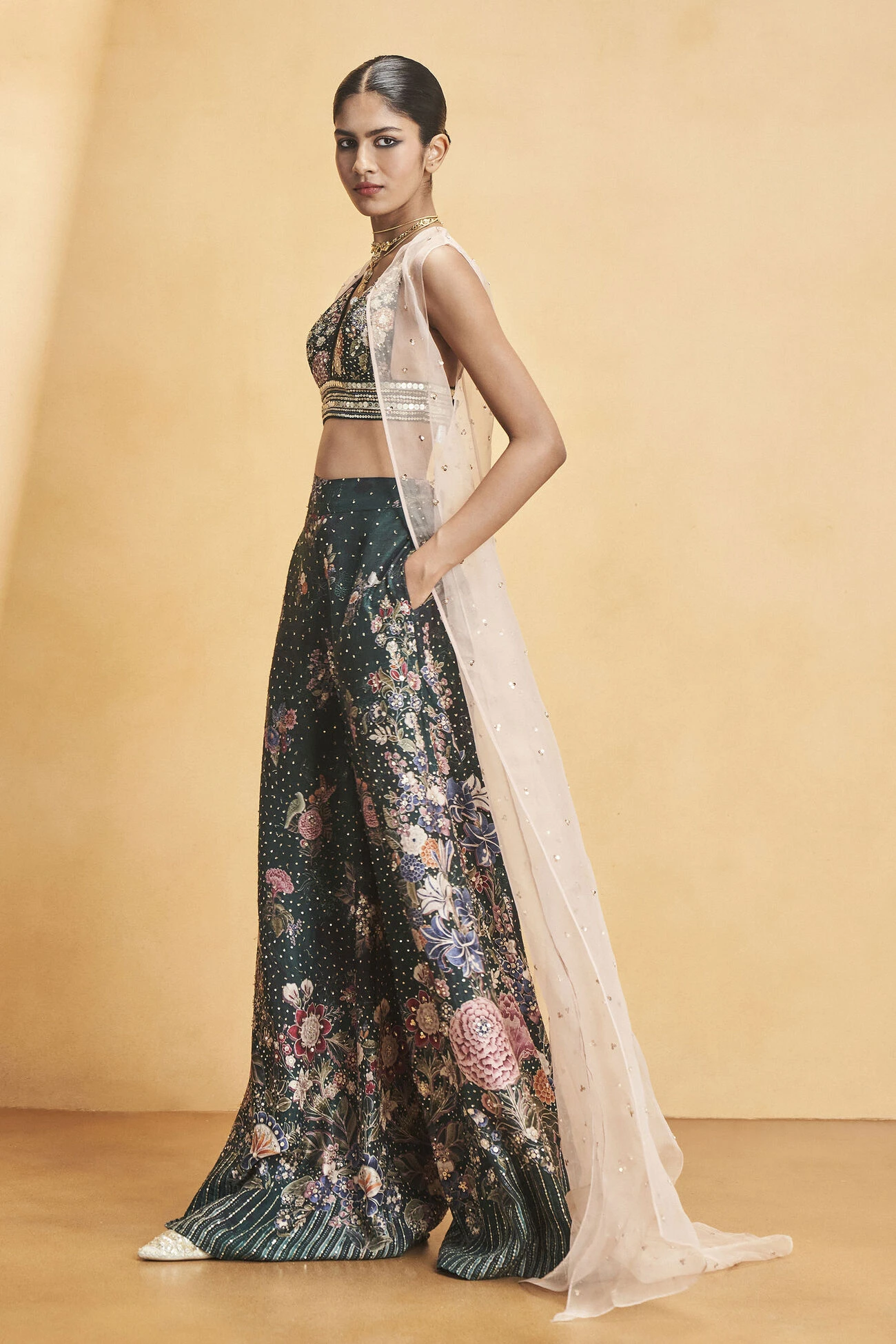 Gleam Of The Forest Cape - Blush 2 Gleam Of The Forest Cape - Blush - Image 2