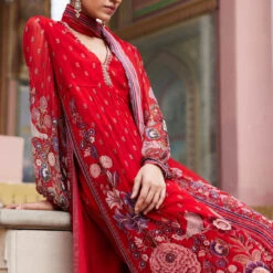 Mehroz Suit Set - Red -Abhinaya shop F23RS560 Red 5