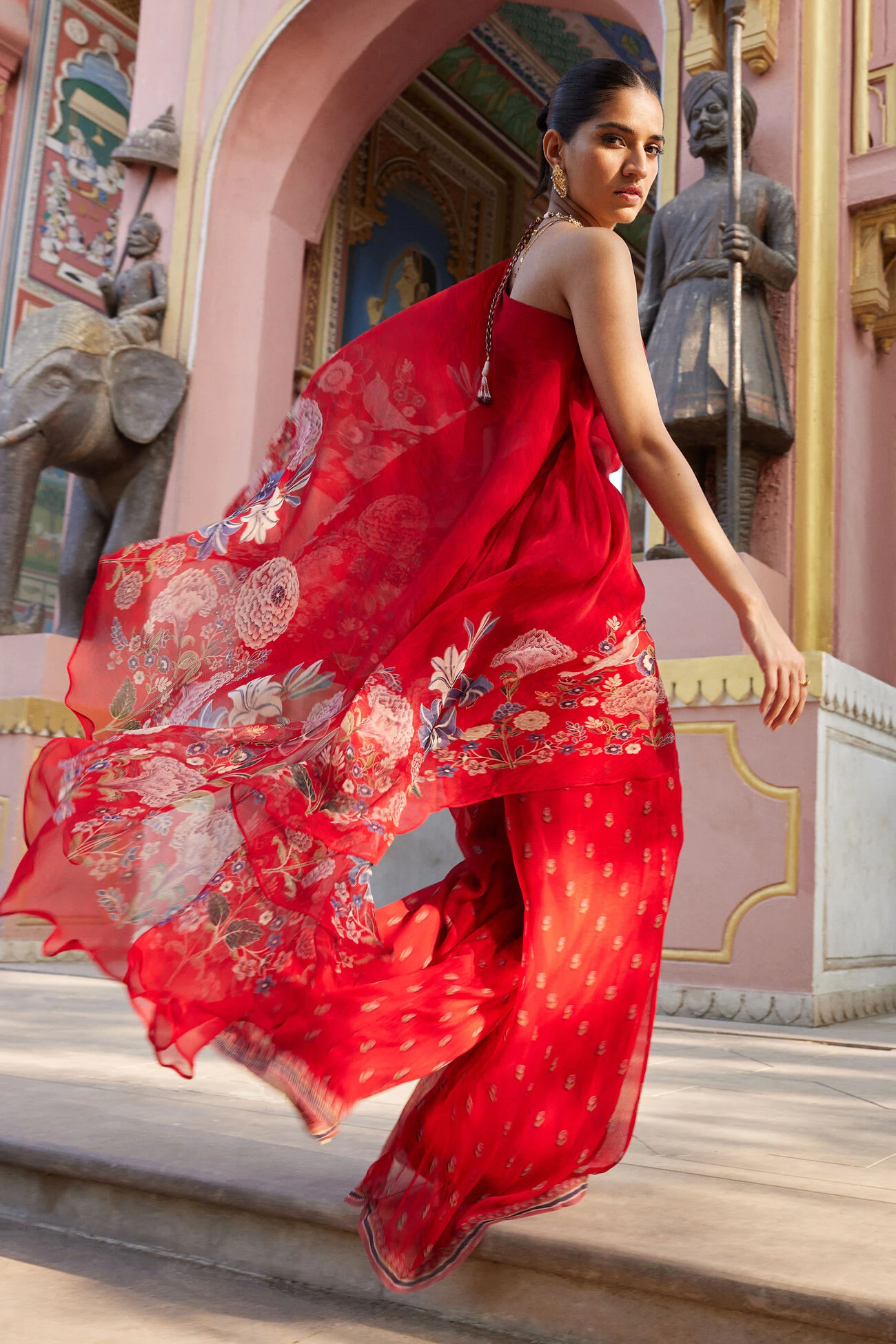 Elaheh Pant Set - Red 3 Elaheh Pant Set - Red - Image 3