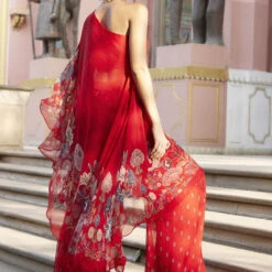 Elaheh Pant Set - Red 11 Elaheh Pant Set - Red -Abhinaya shop F23RS561A Red 4