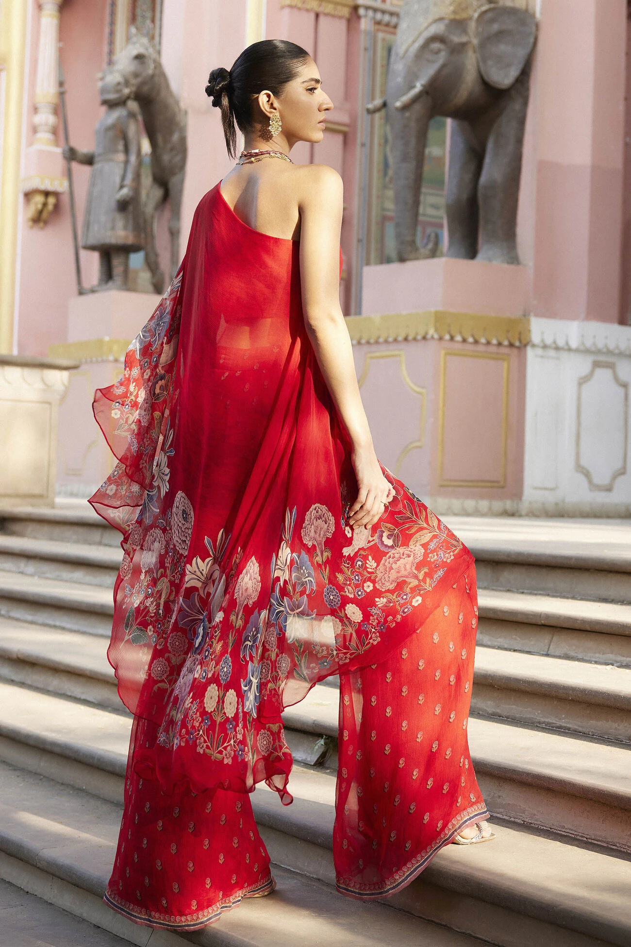 Elaheh Pant Set - Red 4 Elaheh Pant Set - Red - Image 4