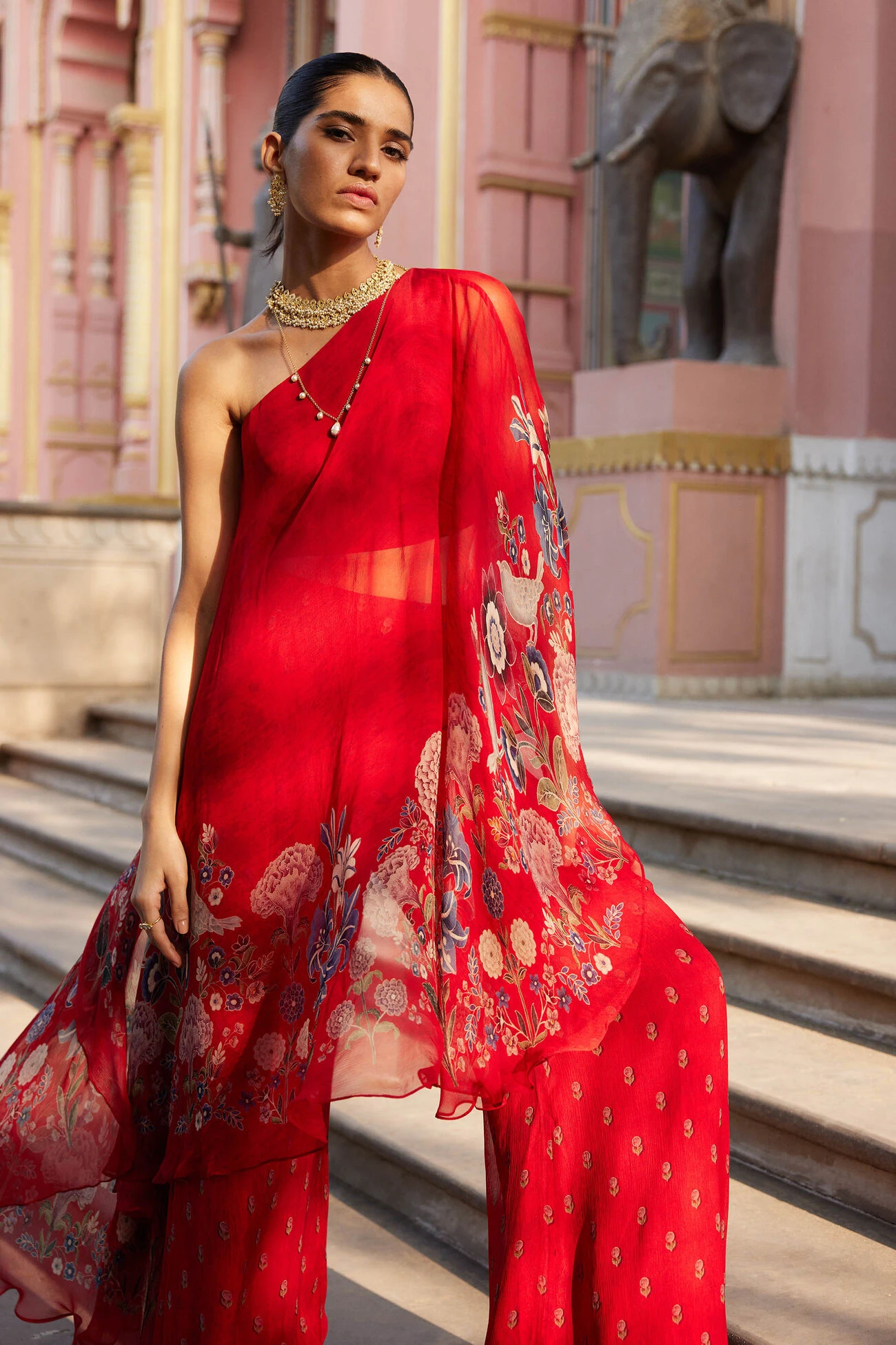 Elaheh Pant Set - Red 6 Elaheh Pant Set - Red - Image 6