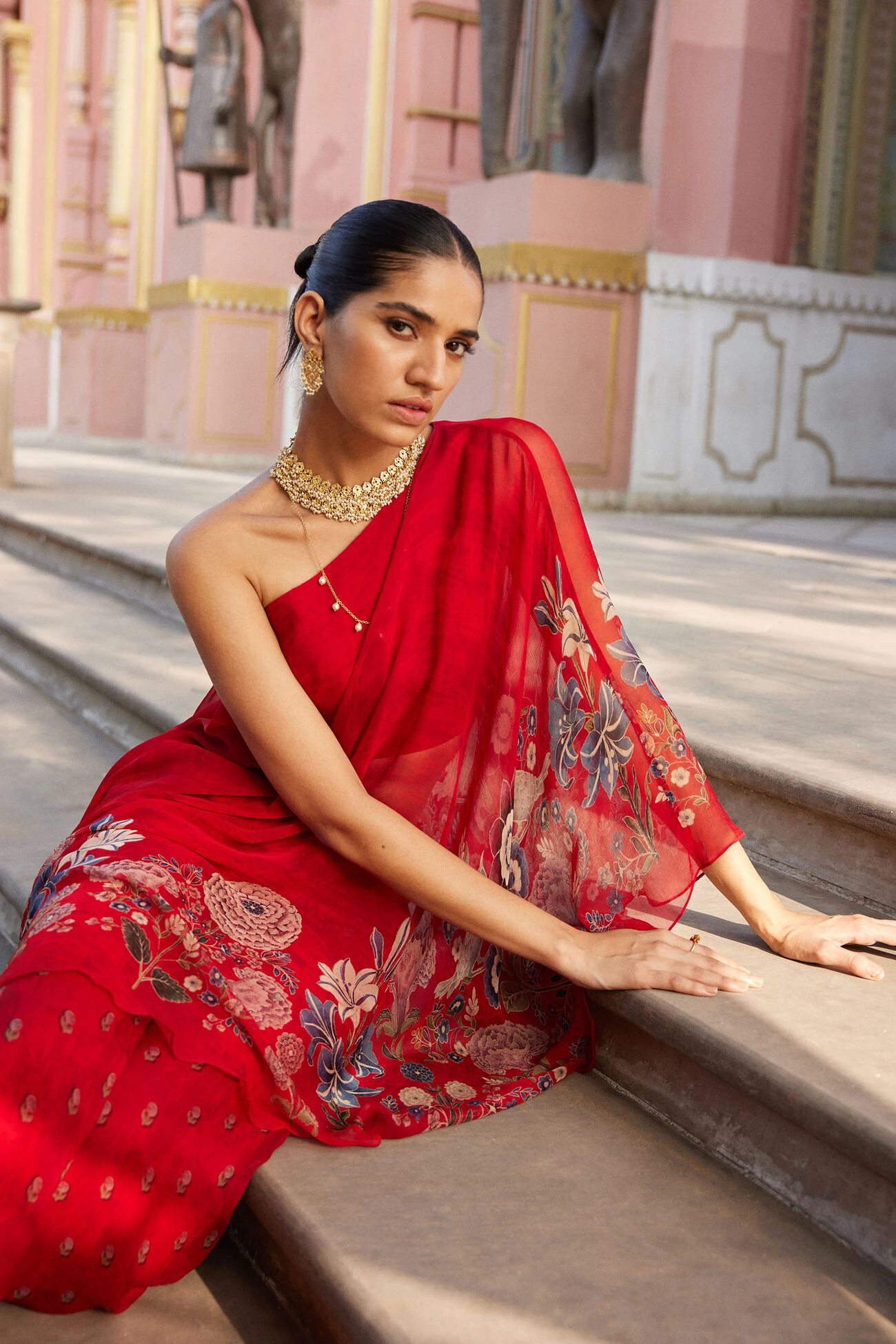 Elaheh Pant Set - Red 8 Elaheh Pant Set - Red - Image 8