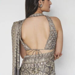 Shravani Saree - Grey -Abhinaya shop F23S30 Grey 6