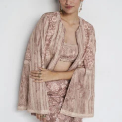 Azita Skirt Set - Hazelnut -Abhinaya shop F23SD240 Hazelnut 5