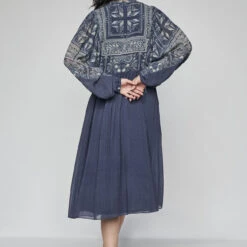 Demna Dress - Blue -Abhinaya shop F23SP17 Blue 3