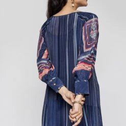 Rimel Dress - Blue -Abhinaya shop F23SP30 Blue 9