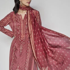 Savani Suit Set - Wine 10 Savani Suit Set - Wine -Abhinaya shop F23SP41 wine 5