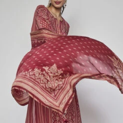 Savani Suit Set - Wine 11 Savani Suit Set - Wine -Abhinaya shop F23SP41 wine 6