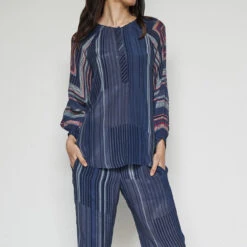 Rimel Coord Set - Blue -Abhinaya shop F23SP56 BLUE 4