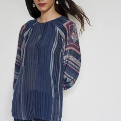 Rimel Coord Set - Blue -Abhinaya shop F23SP56 BLUE 5