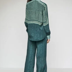 Eydis Coord Set - Green -Abhinaya shop F23SP69 GREN 3