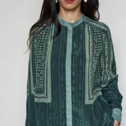 Eydis Coord Set - Green -Abhinaya shop F23SP69 GREN 4