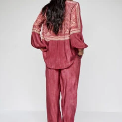 Eydis Coord Set - Wine -Abhinaya shop F23SP69 Wine 4