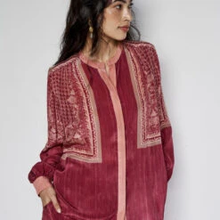 Eydis Coord Set - Wine -Abhinaya shop F23SP69 Wine 5