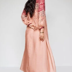 Ava Kurta Set - Onion Pink -Abhinaya shop F23SP77 ONION PINK 3