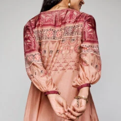 Ava Kurta Set - Onion Pink -Abhinaya shop F23SP77 ONION PINK 4