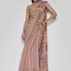 Roksanda Saree Set - Onion Pink