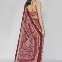 Arvika Saree - Wine -Abhinaya shop F23SP88 Wine 3