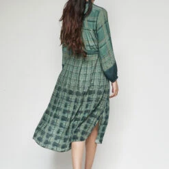 Lara Dress - Green 8 Lara Dress - Green -Abhinaya shop F23SP8 Green 3