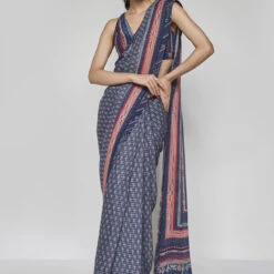 Bluesette Saree Set - Blue