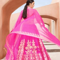 Amari Lehenga-Hot Pink 5 Amari Lehenga-Hot Pink -Abhinaya shop RPSS20RR101 Hot Pink 3