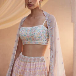 Thamarai Lehenga Set - Natural -Abhinaya shop S23A29 Natural 4