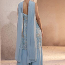 Sabia Suit Set - Powder Blue 7 Sabia Suit Set - Powder Blue -Abhinaya shop S23R205 PowderBlue 3