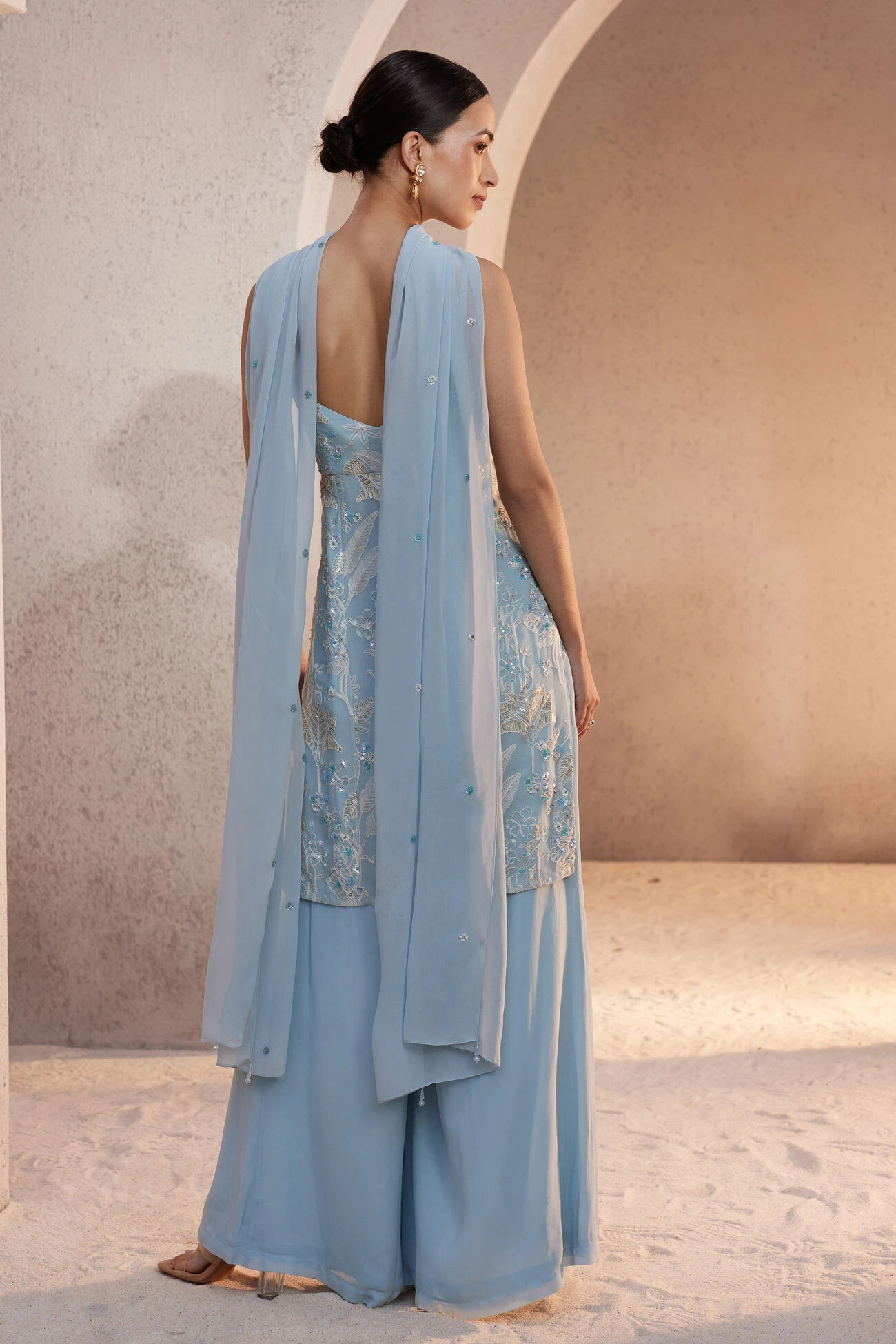 Sabia Suit Set - Powder Blue 3 Sabia Suit Set - Powder Blue - Image 3