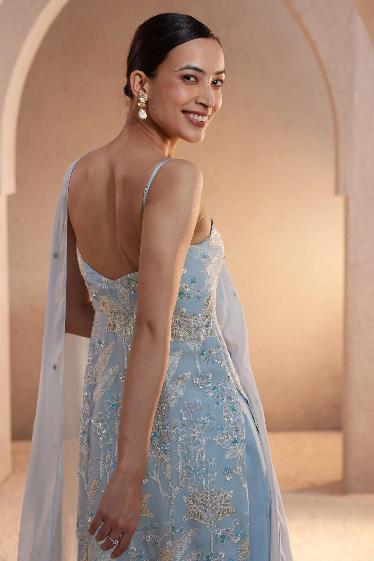 Sabia Suit Set - Powder Blue 5 Sabia Suit Set - Powder Blue - Image 5