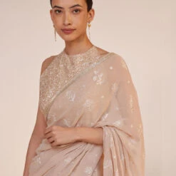 Iqra Saree - Flesh -Abhinaya shop S23R222SC Flesh 4