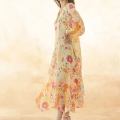 Juliette Tunic Dress - Lime -Abhinaya shop S23RS003 Lime 3