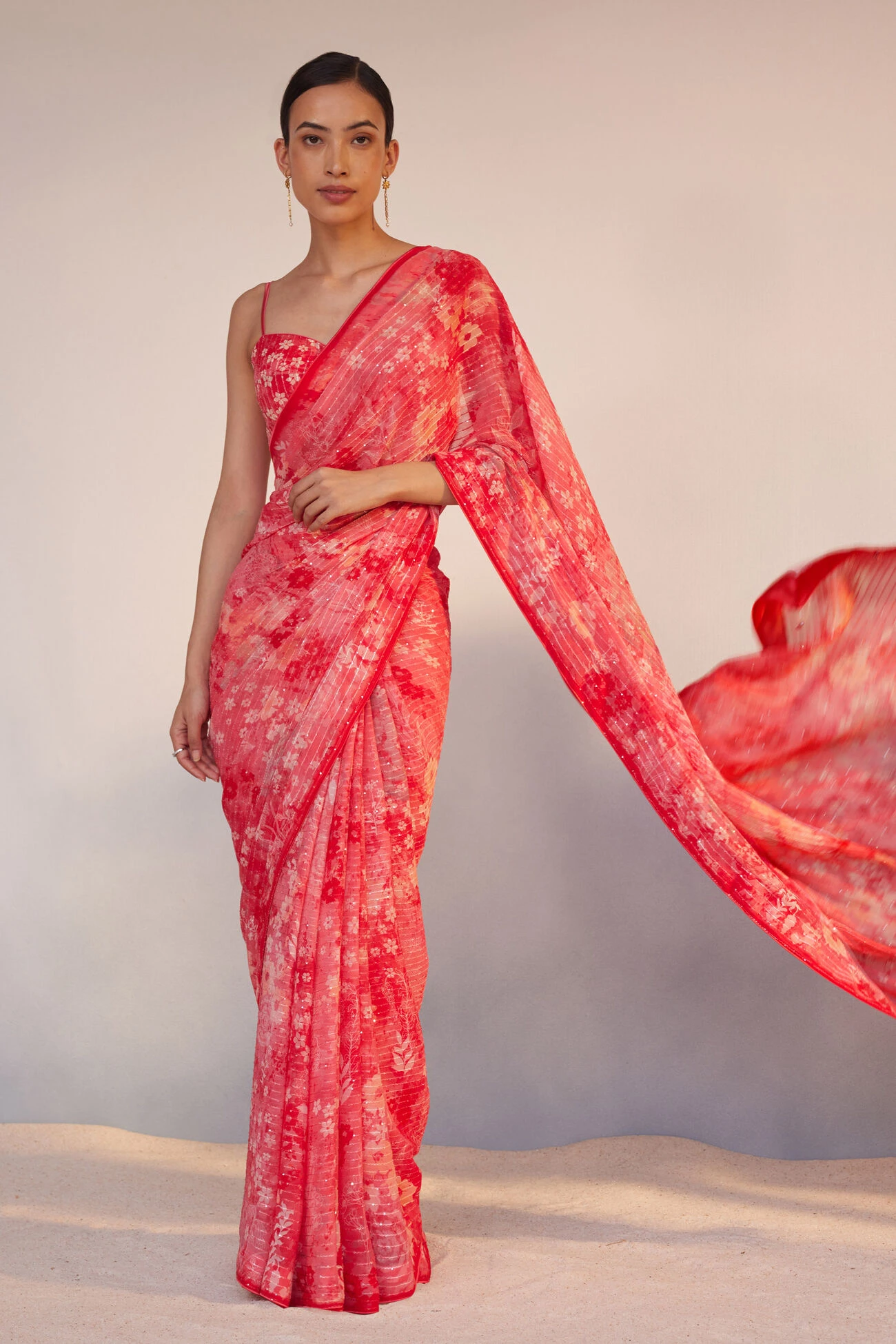 Rosalba Saree - Pink 1 Rosalba Saree - Pink