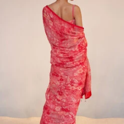 Rosalba Saree - Pink 8 Rosalba Saree - Pink -Abhinaya shop S23RS100 pink 3