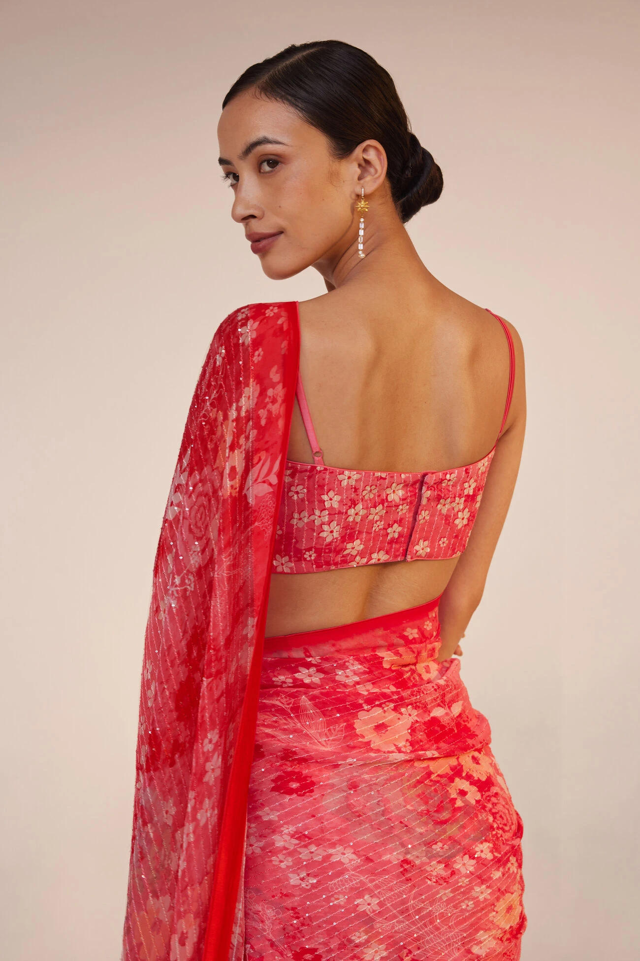 Rosalba Saree - Pink 5 Rosalba Saree - Pink - Image 5