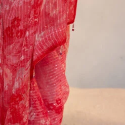 Rosalba Saree - Pink 11 Rosalba Saree - Pink -Abhinaya shop S23RS100 pink 6