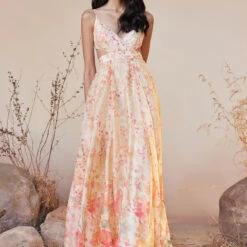 Alaya Gown - Cream -Abhinaya shop S23RS102 Cream 2