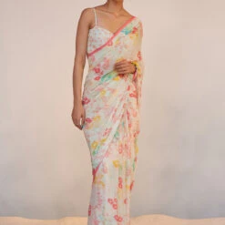 Lolana Saree Set - White