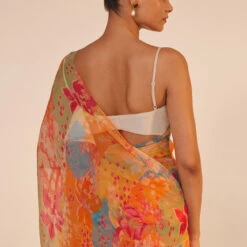 Elowen Saree Set - Orange -Abhinaya shop S23RS111 Orange 5