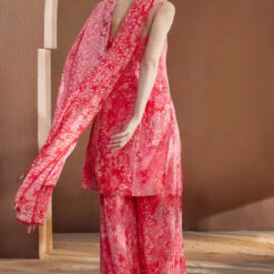 Rosalba Suit Set - Pink 8 Rosalba Suit Set - Pink -Abhinaya shop S23RS141 Pink 3
